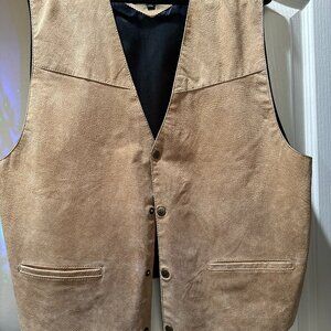Scully Men’s Western Suede Leather Vest – Size XXL